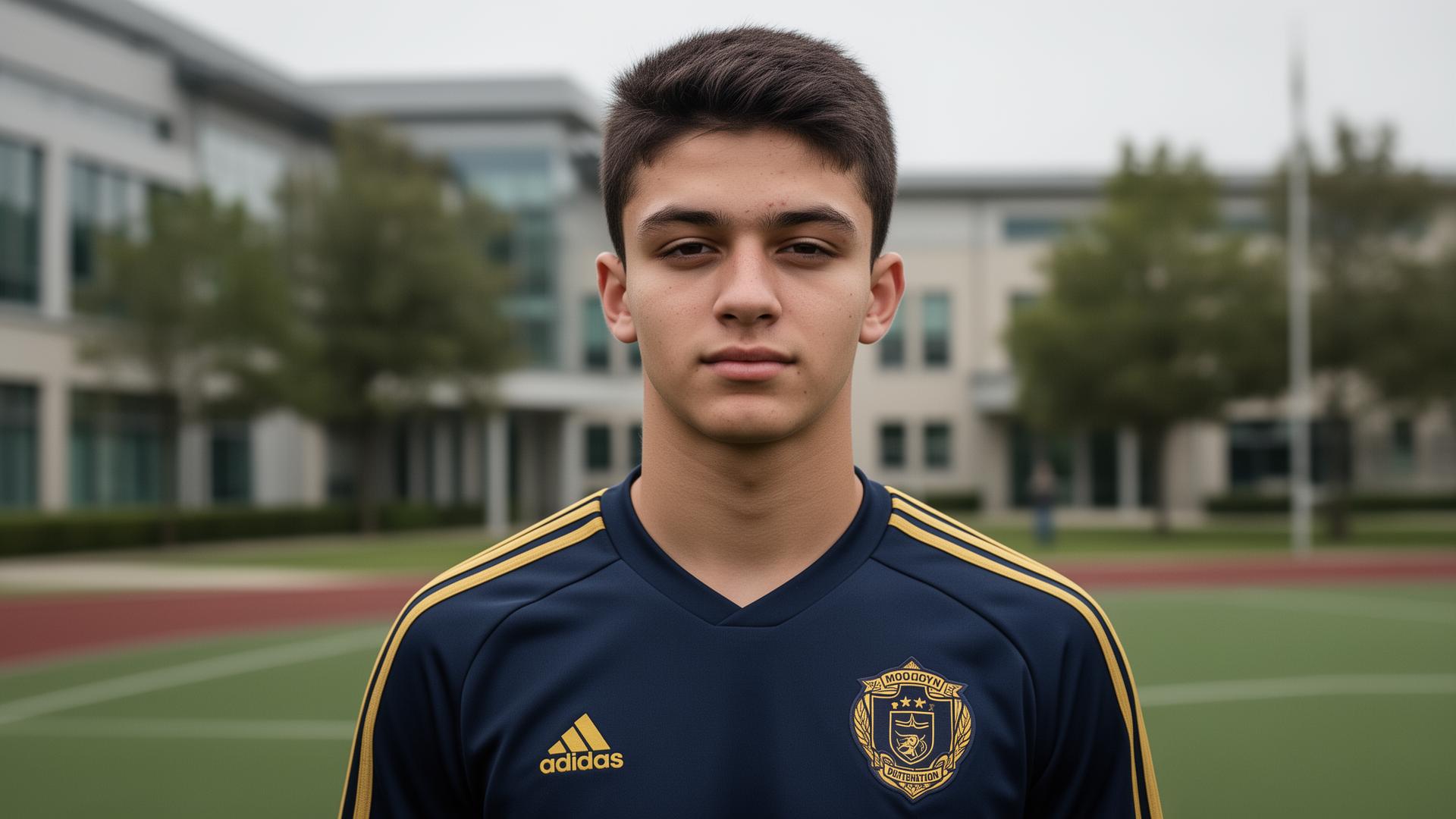 Talent World FC student-athlete schrijft notities tijdens individuele studie